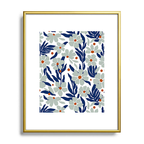 Marta Barragan Camarasa Simple garden blooms 23B Metal Framed Art Print
