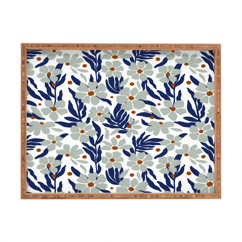 Marta Barragan Camarasa Simple garden blooms 23B Rectangular Tray