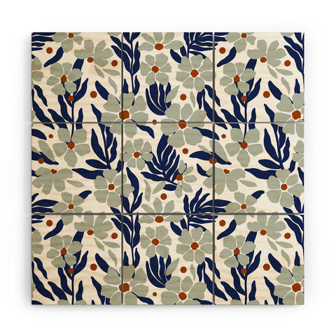 Marta Barragan Camarasa Simple garden blooms 23B Wood Wall Mural