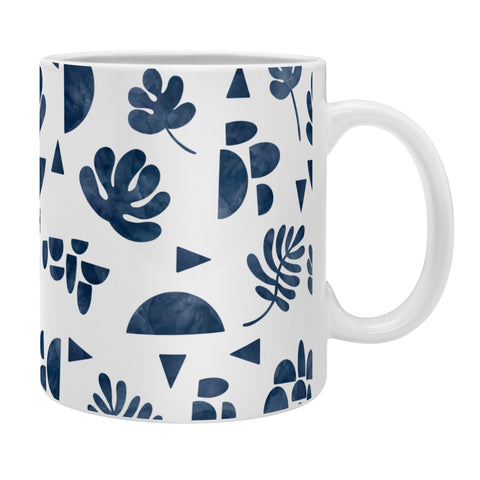 Marta Barragan Camarasa Simple Indigo Nature Shapes Coffee Mug