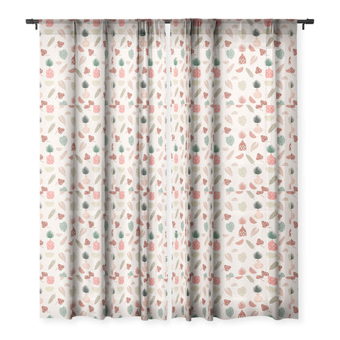 Marta Barragan Camarasa Simple nature in vases Sheer Window Curtain