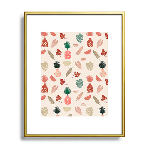 Marta Barragan Camarasa Simple nature in vases Metal Framed Art Print