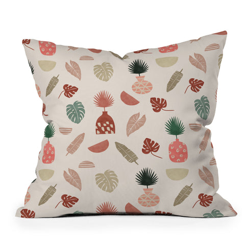 Marta Barragan Camarasa Simple nature in vases Throw Pillow