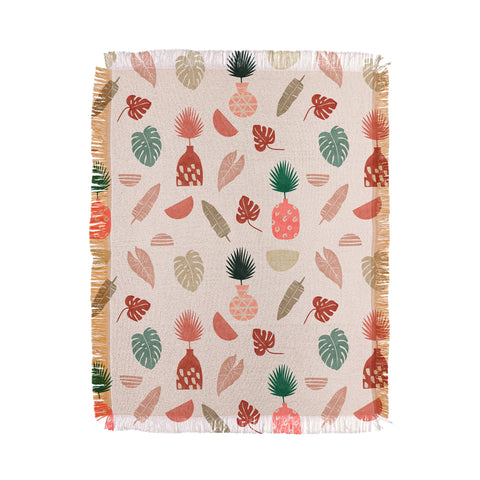 Marta Barragan Camarasa Simple nature in vases Throw Blanket