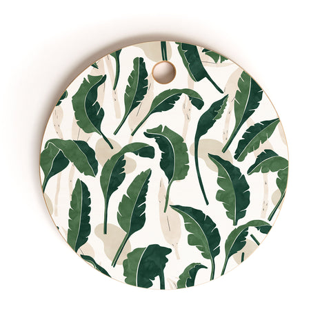 Marta Barragan Camarasa Simple tropical nature G Cutting Board Round