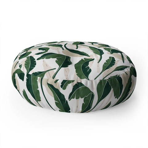 Marta Barragan Camarasa Simple tropical nature G Floor Pillow Round