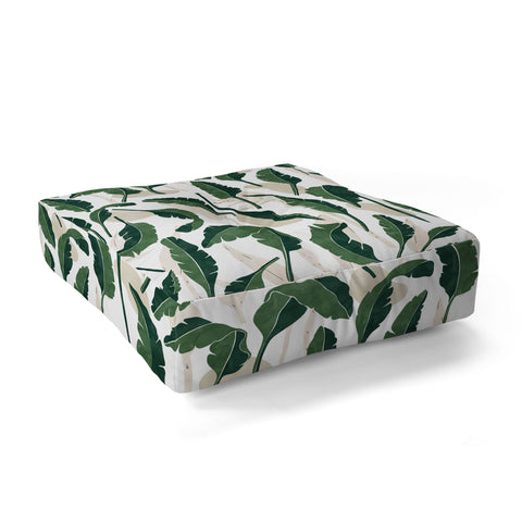 Marta Barragan Camarasa Simple tropical nature G Floor Pillow Square
