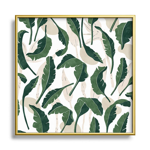 Marta Barragan Camarasa Simple tropical nature G Square Metal Framed Art Print