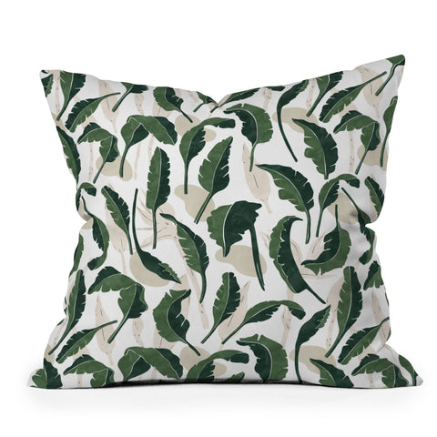 Marta Barragan Camarasa Simple tropical nature G Throw Pillow