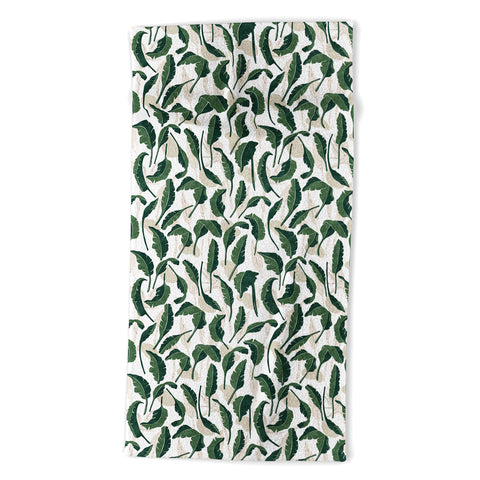 Marta Barragan Camarasa Simple tropical nature G Beach Towel