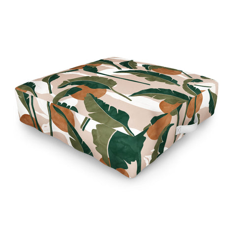 Marta Barragan Camarasa Simple tropical nature T Outdoor Floor Cushion