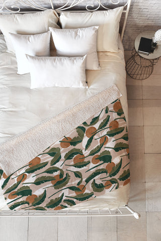 Marta Barragan Camarasa Simple tropical nature T Fleece Throw Blanket