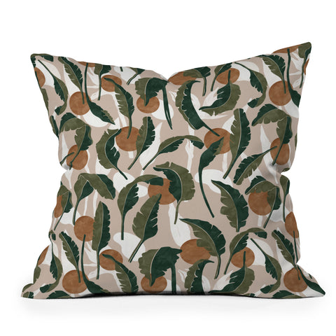Marta Barragan Camarasa Simple tropical nature T Throw Pillow