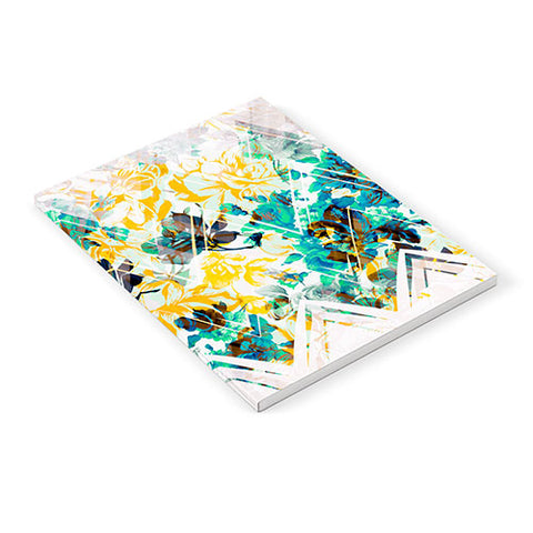 Marta Barragan Camarasa Spring Floral on a geometric background II Notebook