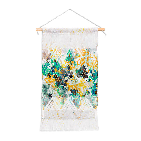 Marta Barragan Camarasa Spring Floral on a geometric background II Wall Hanging Portrait