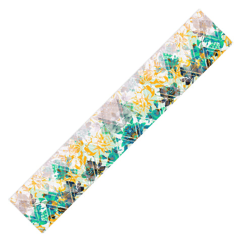 Marta Barragan Camarasa Spring Floral on a geometric background II Table Runner