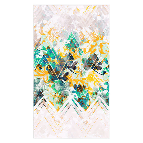 Marta Barragan Camarasa Spring Floral on a geometric background II Tablecloth