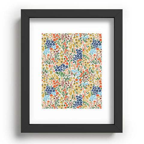 Marta Barragan Camarasa Spring flowery meadow Recessed Framing Rectangle