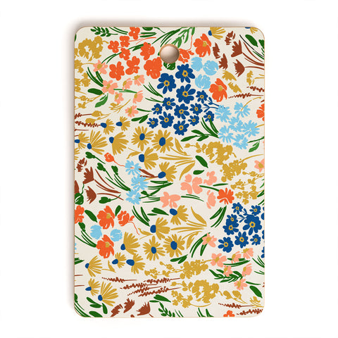 Marta Barragan Camarasa Spring flowery meadow Cutting Board Rectangle