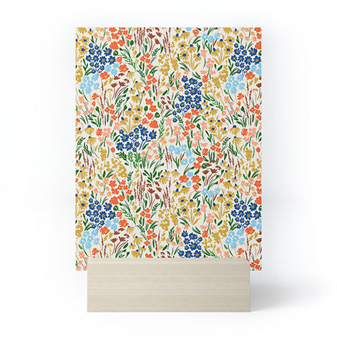 Marta Barragan Camarasa Spring flowery meadow Mini Art Print