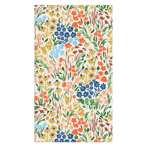 Marta Barragan Camarasa Spring flowery meadow Tablecloth