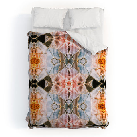 Marta Barragan Camarasa Stone pattern texture Comforter