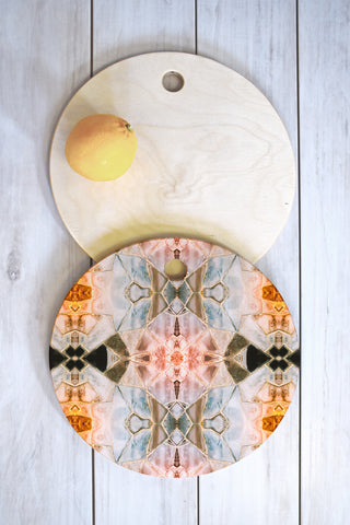 Marta Barragan Camarasa Stone pattern texture Cutting Board Round