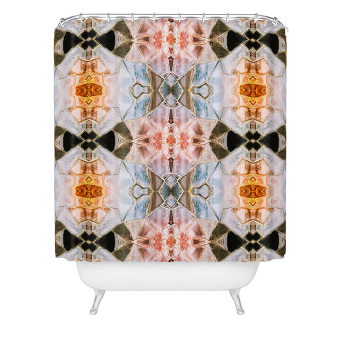 Marta Barragan Camarasa Stone pattern texture Shower Curtain