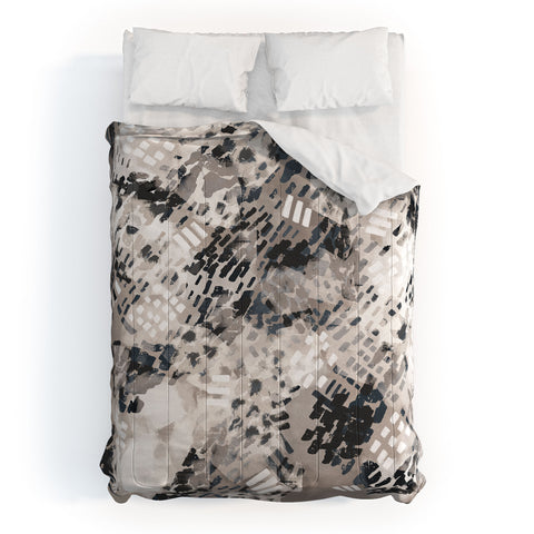 Marta Barragan Camarasa Strokes and brushstrokes I Comforter