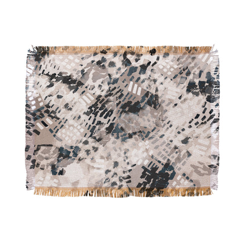 Marta Barragan Camarasa Strokes and brushstrokes I Throw Blanket