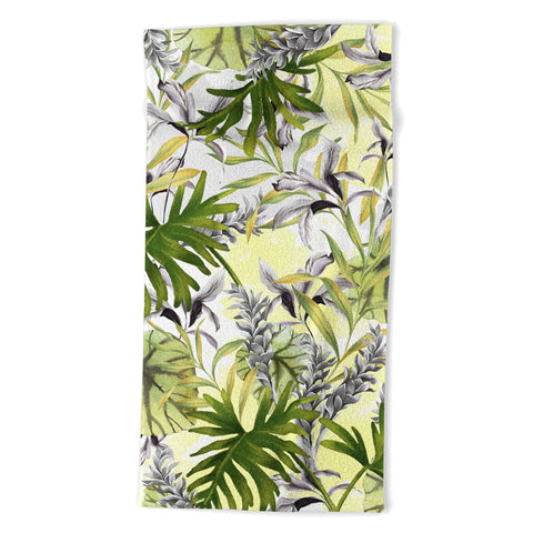 Marta Barragan Camarasa Stylish jungle Beach Towel