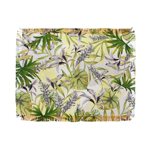 Marta Barragan Camarasa Stylish jungle Throw Blanket