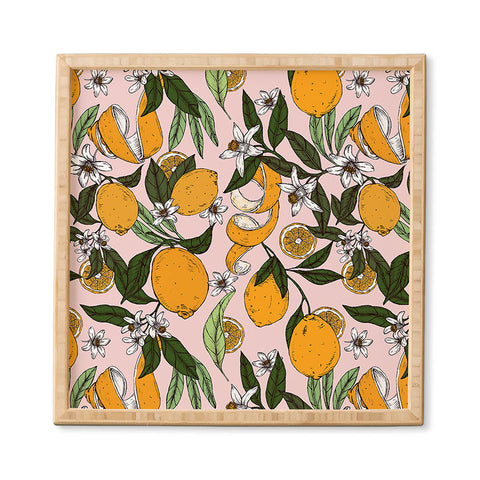 Marta Barragan Camarasa Succulent sweets oranges Framed Wall Art