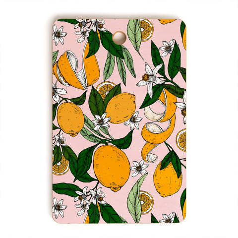 Marta Barragan Camarasa Succulent sweets oranges Cutting Board Rectangle