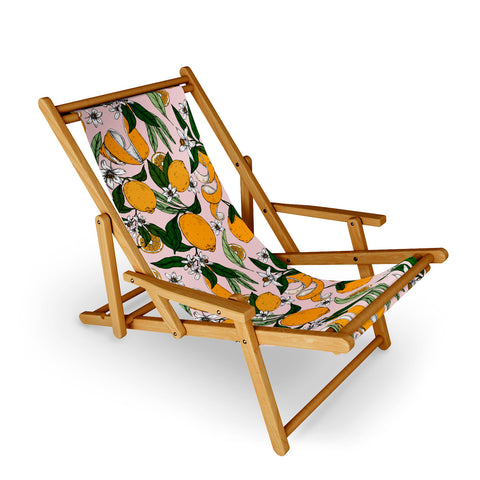Marta Barragan Camarasa Succulent sweets oranges Sling Chair