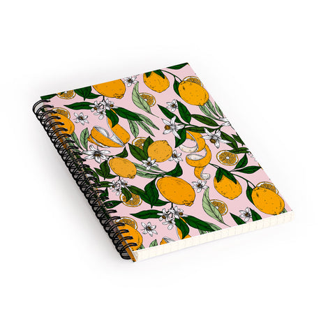 Marta Barragan Camarasa Succulent sweets oranges Spiral Notebook