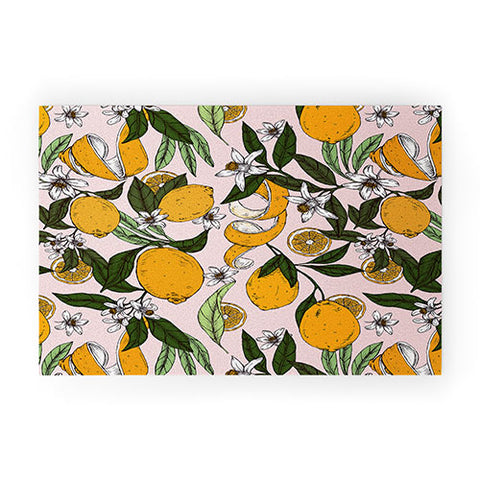 Marta Barragan Camarasa Succulent sweets oranges Welcome Mat