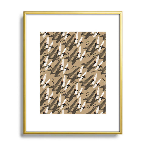 Marta Barragan Camarasa Sun sea and surf Metal Framed Art Print