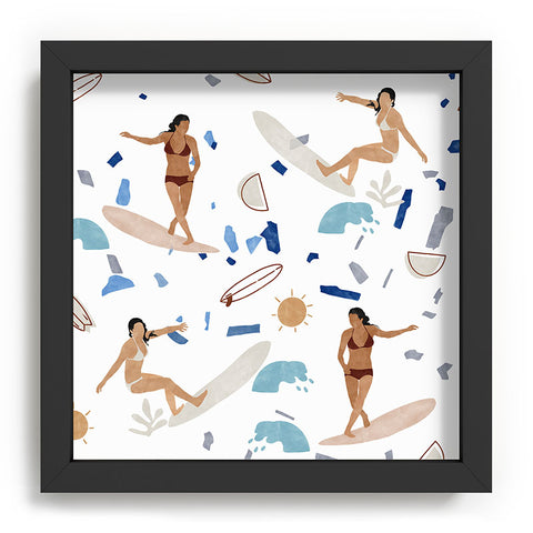 Marta Barragan Camarasa Surfing the terrazzo sea Recessed Framing Square