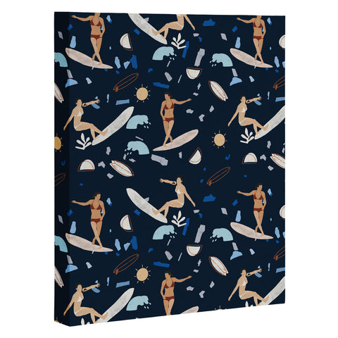 Marta Barragan Camarasa Surfing the terrazzo sea 2 Art Canvas