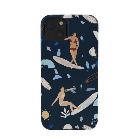 Marta Barragan Camarasa Surfing the terrazzo sea 2 Phone Case