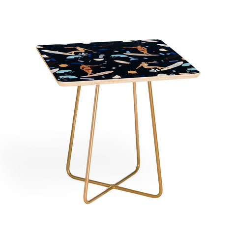 Marta Barragan Camarasa Surfing the terrazzo sea 2 Side Table