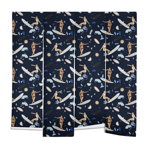 Marta Barragan Camarasa Surfing the terrazzo sea 2 Wall Mural