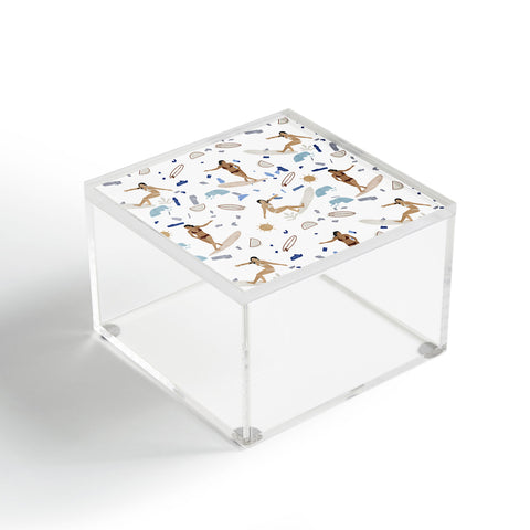 Marta Barragan Camarasa Surfing the terrazzo sea Acrylic Box