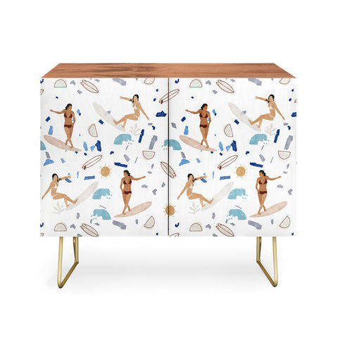 Marta Barragan Camarasa Surfing the terrazzo sea Credenza