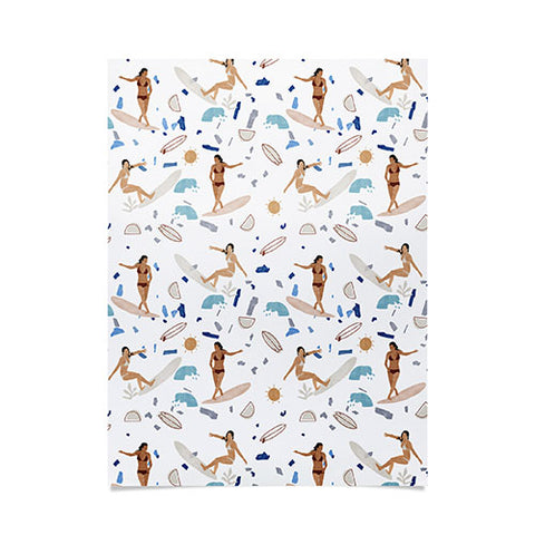 Marta Barragan Camarasa Surfing the terrazzo sea Poster