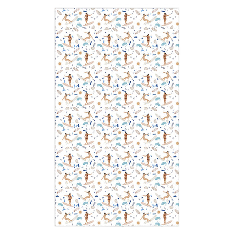 Marta Barragan Camarasa Surfing the terrazzo sea Tablecloth