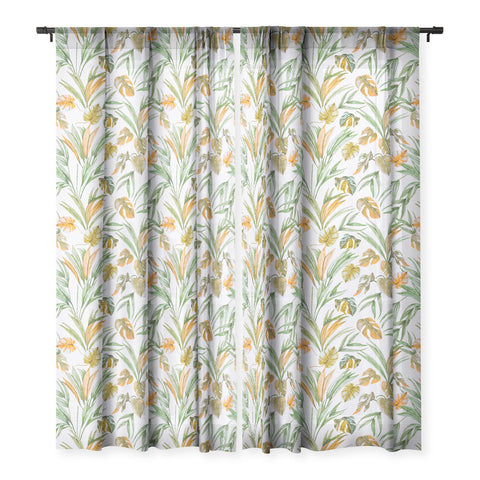 Marta Barragan Camarasa Sweet tropical botany Sheer Window Curtain