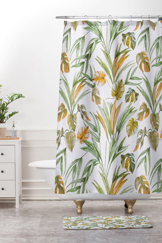 Marta Barragan Camarasa Sweet tropical botany Shower Curtain And Mat
