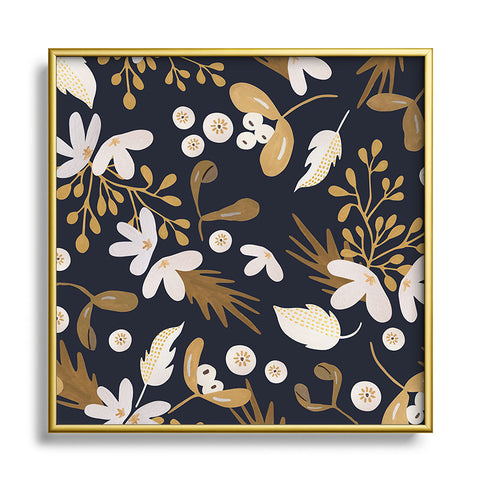 Marta Barragan Camarasa Sweet winter garden I Square Metal Framed Art Print